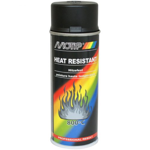 MOTIP Ipari Hőálló Fekete Festék 800°C spray 400ml