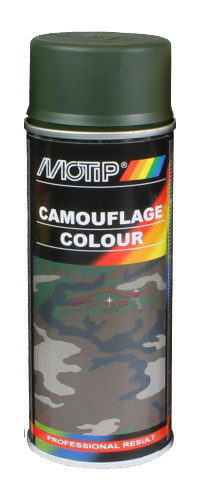 MOTIP CAMOUFLAGE (ÁLCÁZÓ FESTÉK) 400 ml - RAL6031 matt bronz zöld