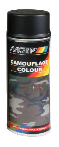 MOTIP CAMOUFLAGE (ÁLCÁZÓ FESTÉK) 400 ml - RAL9021 kátrányfekete