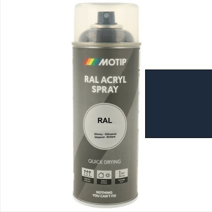 MOTIP Ipari festék spray RAL 5011 acélkék fényes 400 ml