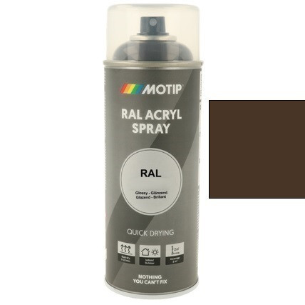 MOTIP Ipari festék spray RAL 8014 szépiabarna fényes 400 ml