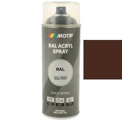 MOTIP Ipari festék spray RAL 8016 mahagónibarna 400 ml