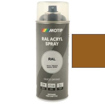 MOTIP Ipari festék spray RAL 8002 szignál barna 400 ml