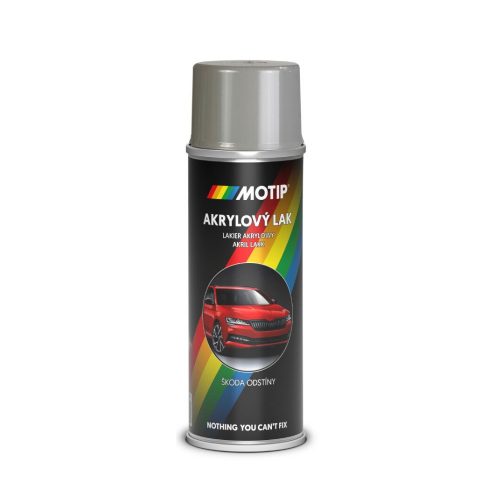 MOTIP AUTO-COLOR SKODA acélszürke metál fényes festék spray 200ml