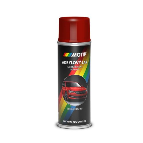 MOTIP AUTO-COLOR SKODA Rio vörös metál fényes festék spray 200ml