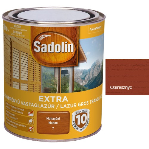 Sadolin Extra vastaglazúr - Cseresznye 750 ml