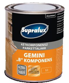 Supralux GEMINI 2 komponensű parkettalakk - "B", 0.63 l