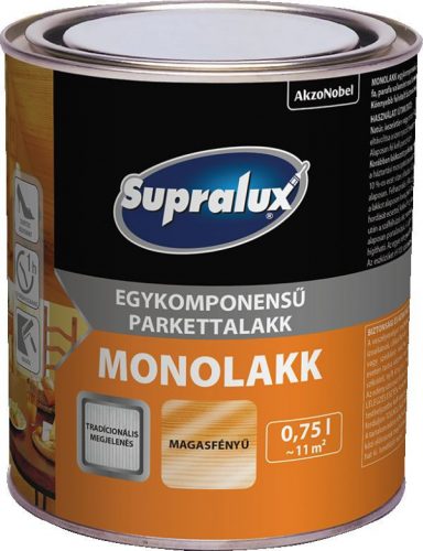 Supralux MONOLAKK egykomponensű lakk - Magasfényű, 750 ml