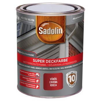 Sadolin Super Deckfarbe fafesték - Vörös 750 ml