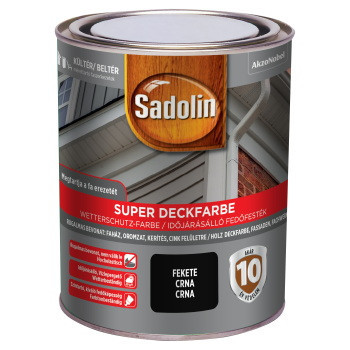 Sadolin Super Deckfarbe fafesték - Fekete 750 ml