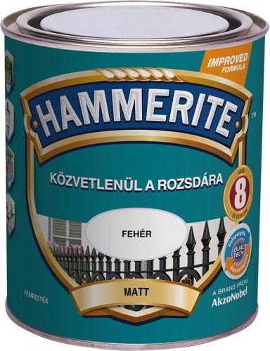 Hammerite közvetlenül a rozsdára - Matt - Fekete, 250 ml