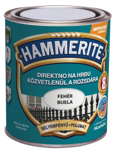 Hammerite közvetlenül a rozsdára - Selyemfényű - Fekete, 250 ml