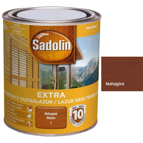 Sadolin Extra vastaglazúr - Mahagóni 750 ml