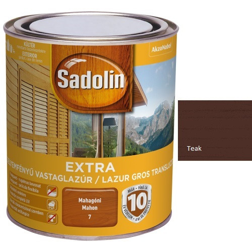 Sadolin Extra vastaglazúr - Teak 750 ml