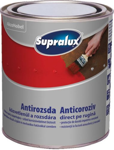 Supralux Antirozsda - Kalapácslakk - 2,5 l, Fekete