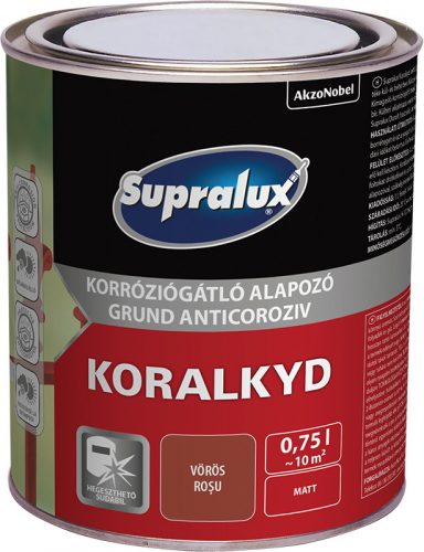 Supralux Koralkyd korróziógátló alapozó - 750 ml, Fehér