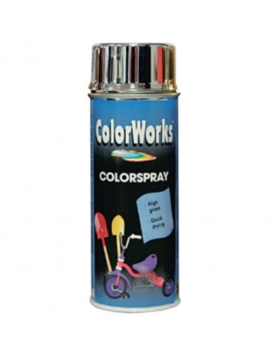 COLOR WORKS Krómhatású festék ezüst (beltéri használatra) 400ml