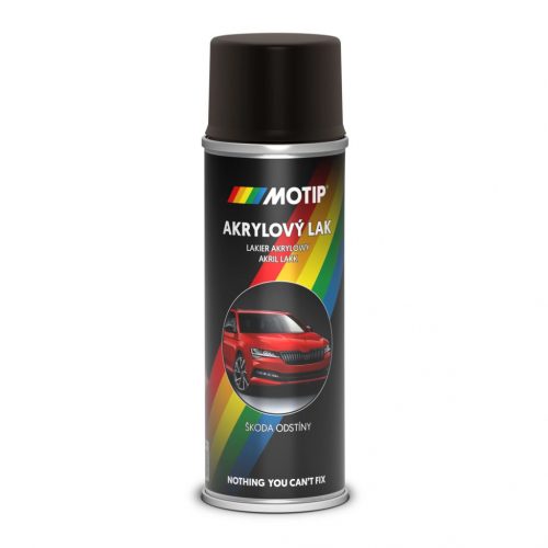 MOTIP AUTO-COLOR SKODA matt fekete festék spray 200ml