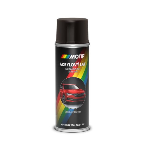 MOTIP AUTO-COLOR SKODA fekete fényes festék spray 200ml