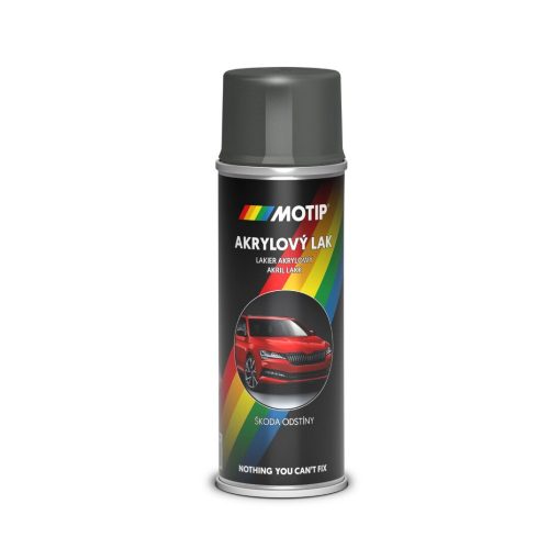 MOTIP AUTO-COLOR SKODA acélszürke metál fényes festék spray 200ml