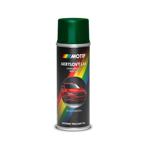 MOTIP AUTO-COLOR SKODA natur zöld metál fényes festék spray 200ml